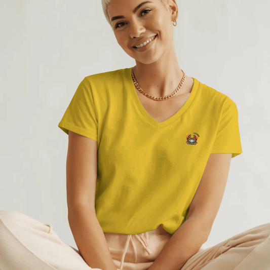 T-shirt dames V-hals - Clawsome stoer
