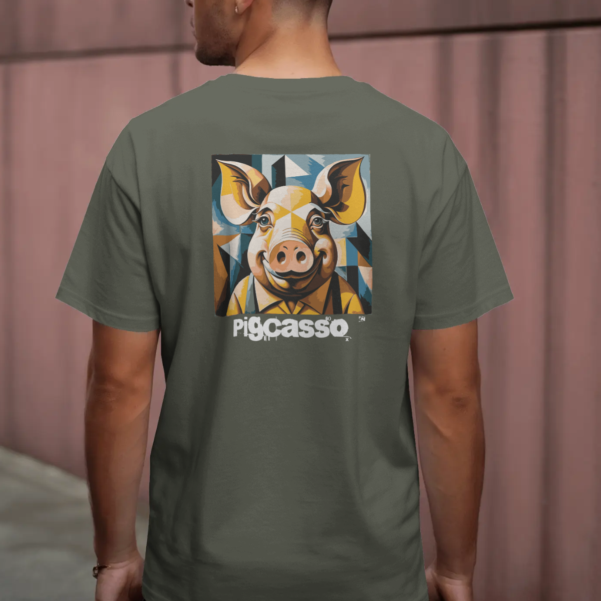 T-shirt heren - Pigcasso