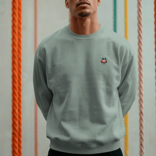 Sweater met grote print op achterkant / Clawsome cute