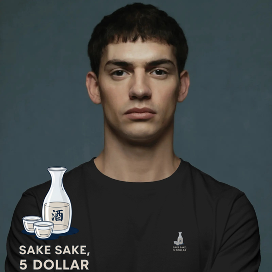 T-shirt heren - Sake sake, 5 dollar