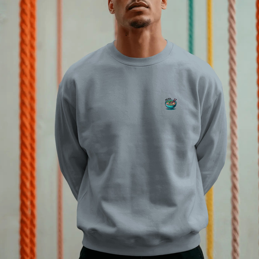 Sweater met grote print op achterkant / Pho real