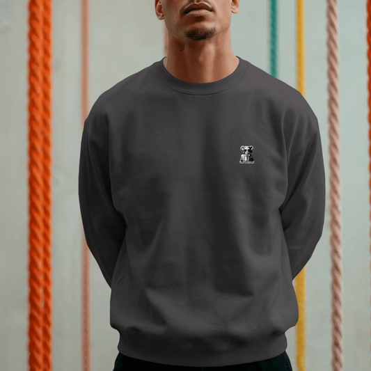 Sweater met grote print op achterkant / That's irrelephant