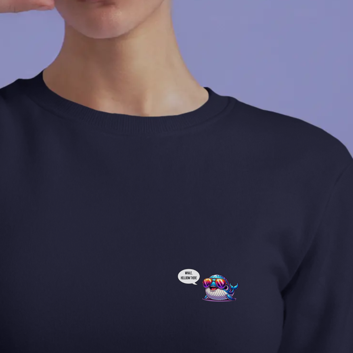 Sweater dames - Whale, helloow there