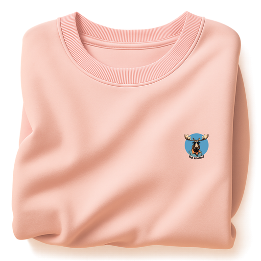 Sweater met grote print op achterkant / Not amoosed