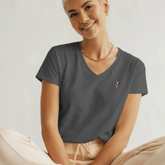 T-shirt dames V-hals - Me-goose-ta