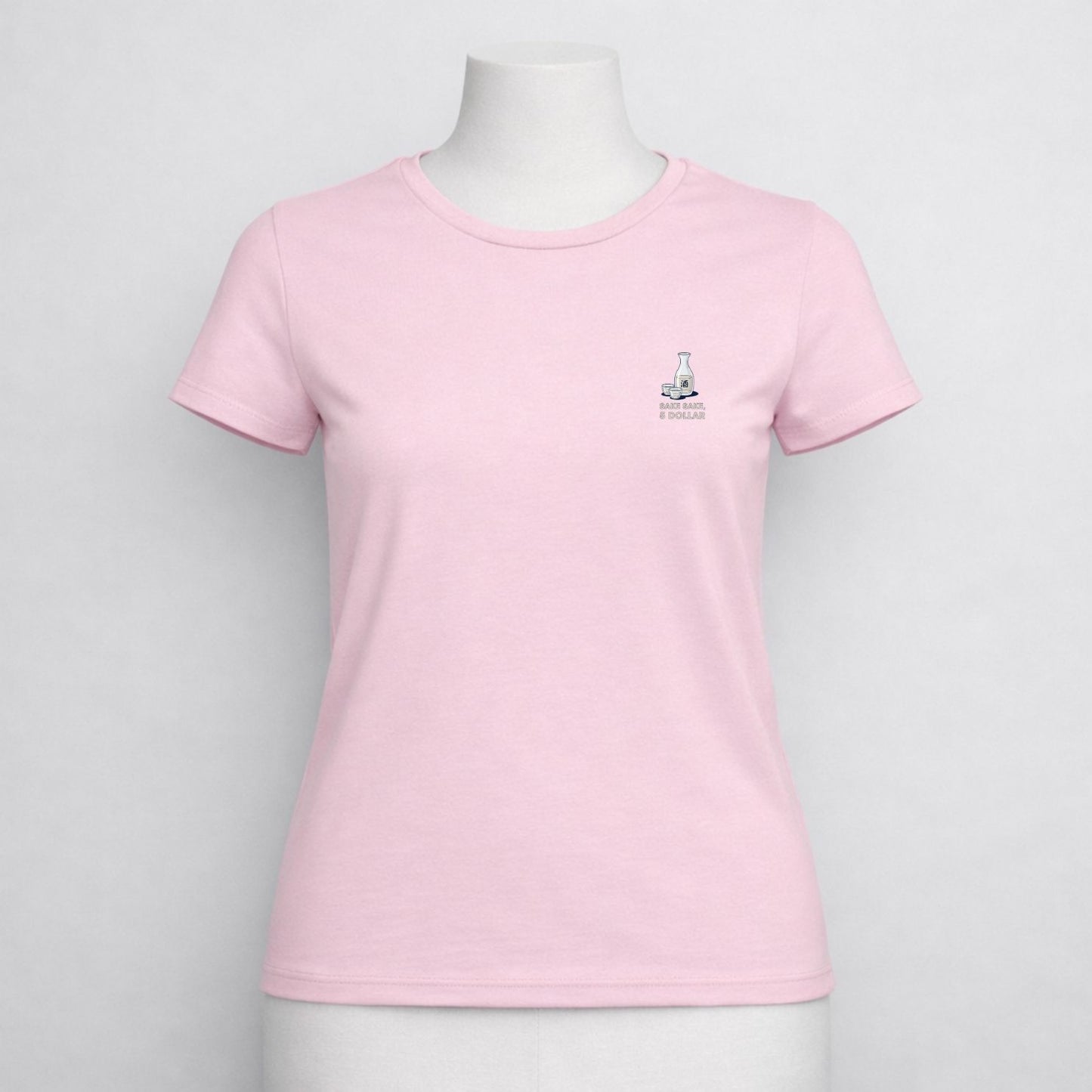 T-shirt dames ronde hals - Sake sake, 5 dollar
