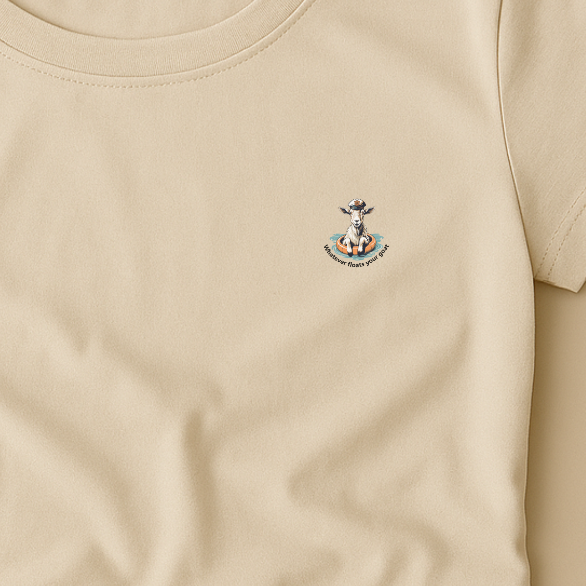 T-shirt dames ronde hals - Whatever floats your goat
