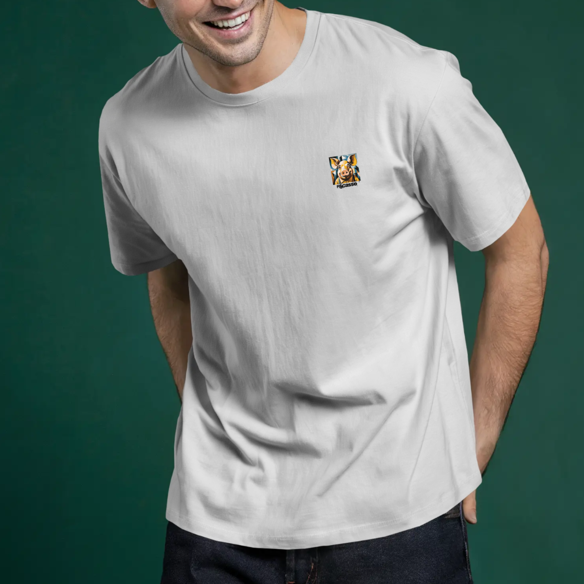 T-shirt heren - Pigcasso