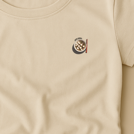 T-shirt ronde hals met print dames / Miso horny