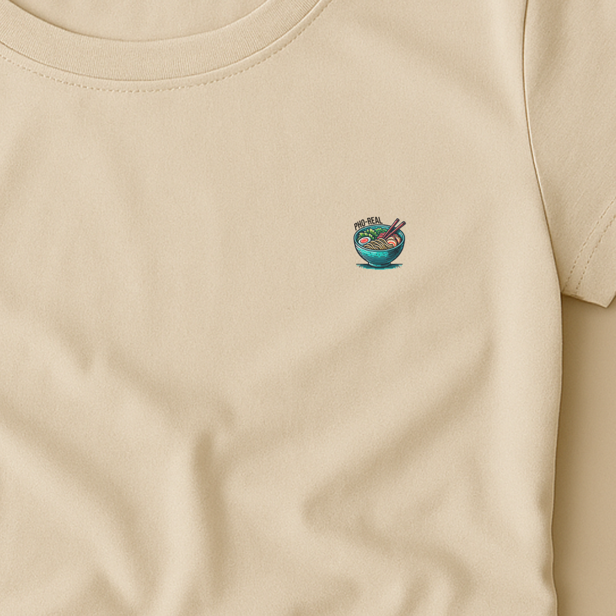 T-shirt dames ronde hals - Pho Real