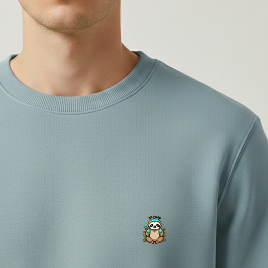 Sweater heren met print / Take it slow