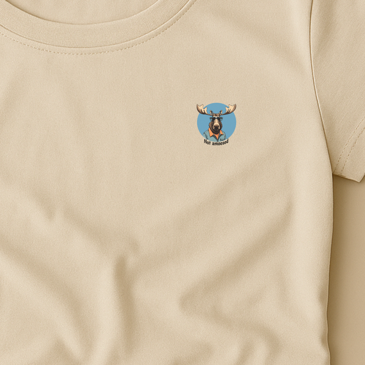 T-shirt dames ronde hals - Not amoosed
