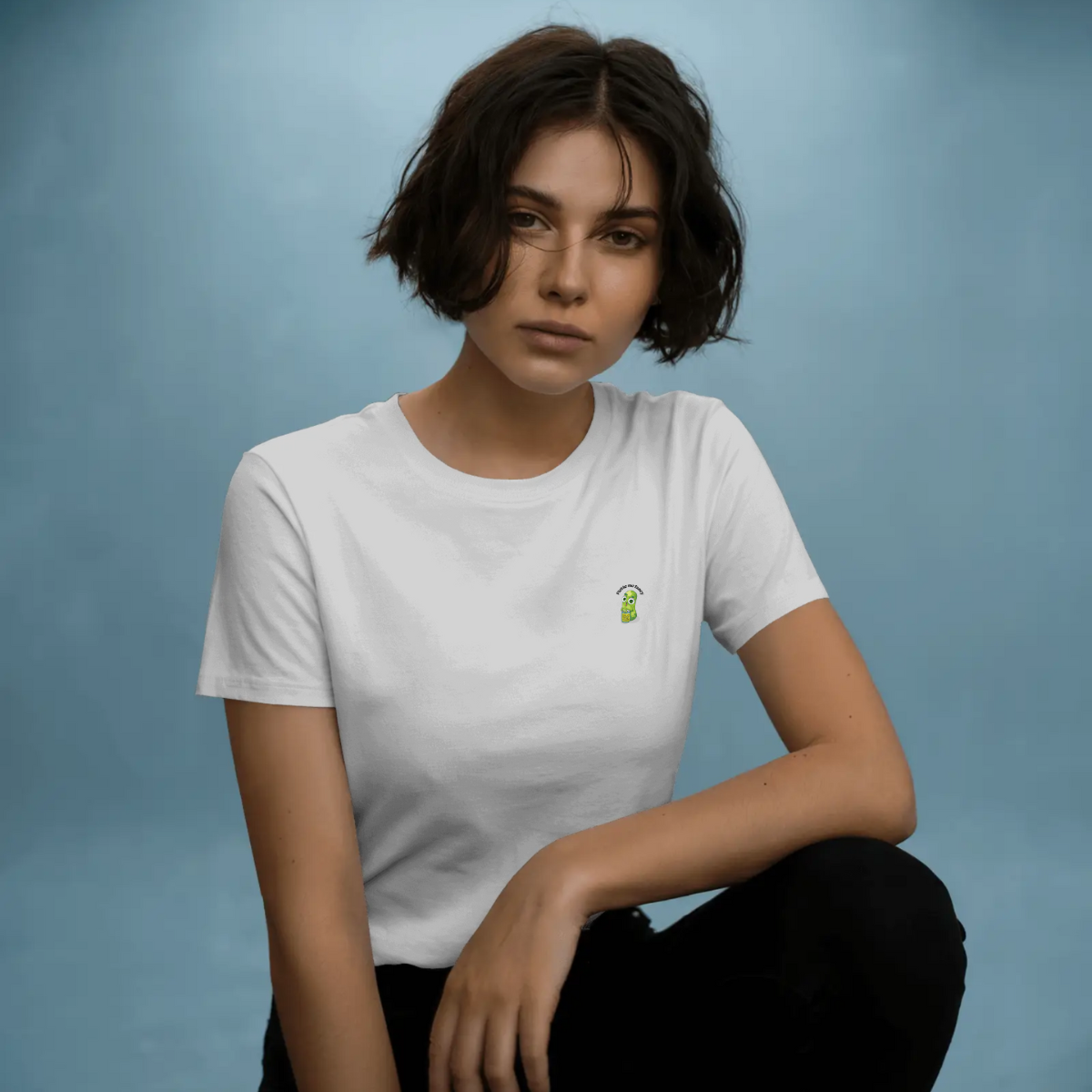 T-shirt dames ronde hals - Pickle me fancy