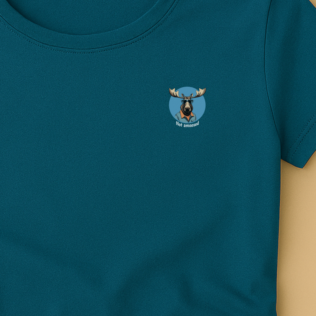 T-shirt dames ronde hals - Not amoosed