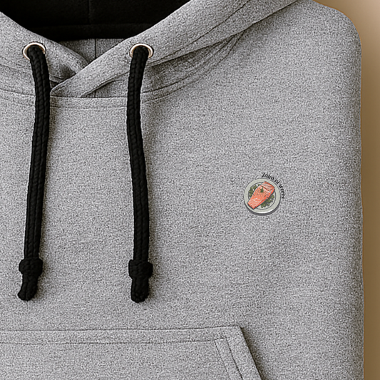 Hoodie multicolor unisex / Zalm ni worre