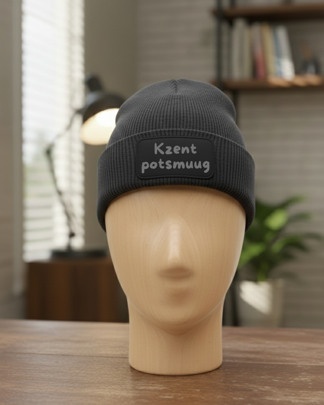 Muts met donkere print - Kzent potsmuug