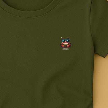 T-shirt dames ronde hals - Clawsome cute