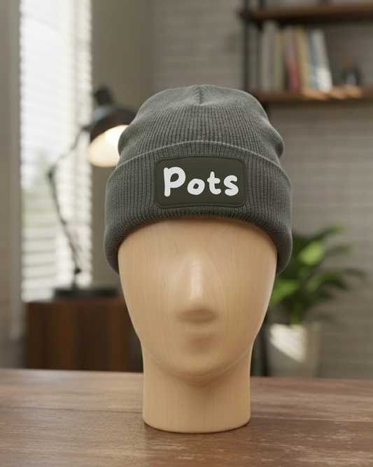 Muts met lichte print / Pots