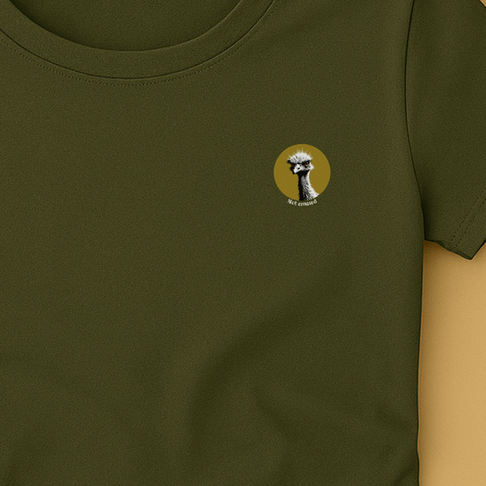 T-shirt ronde hals met print dames / Not emused