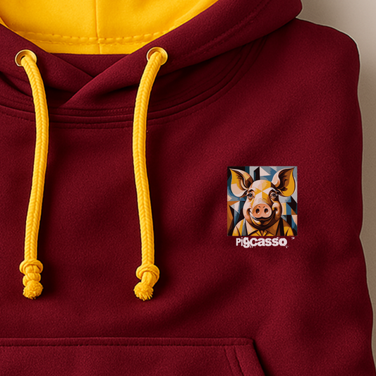 Hoodie multicolor unisex / Pigcasso