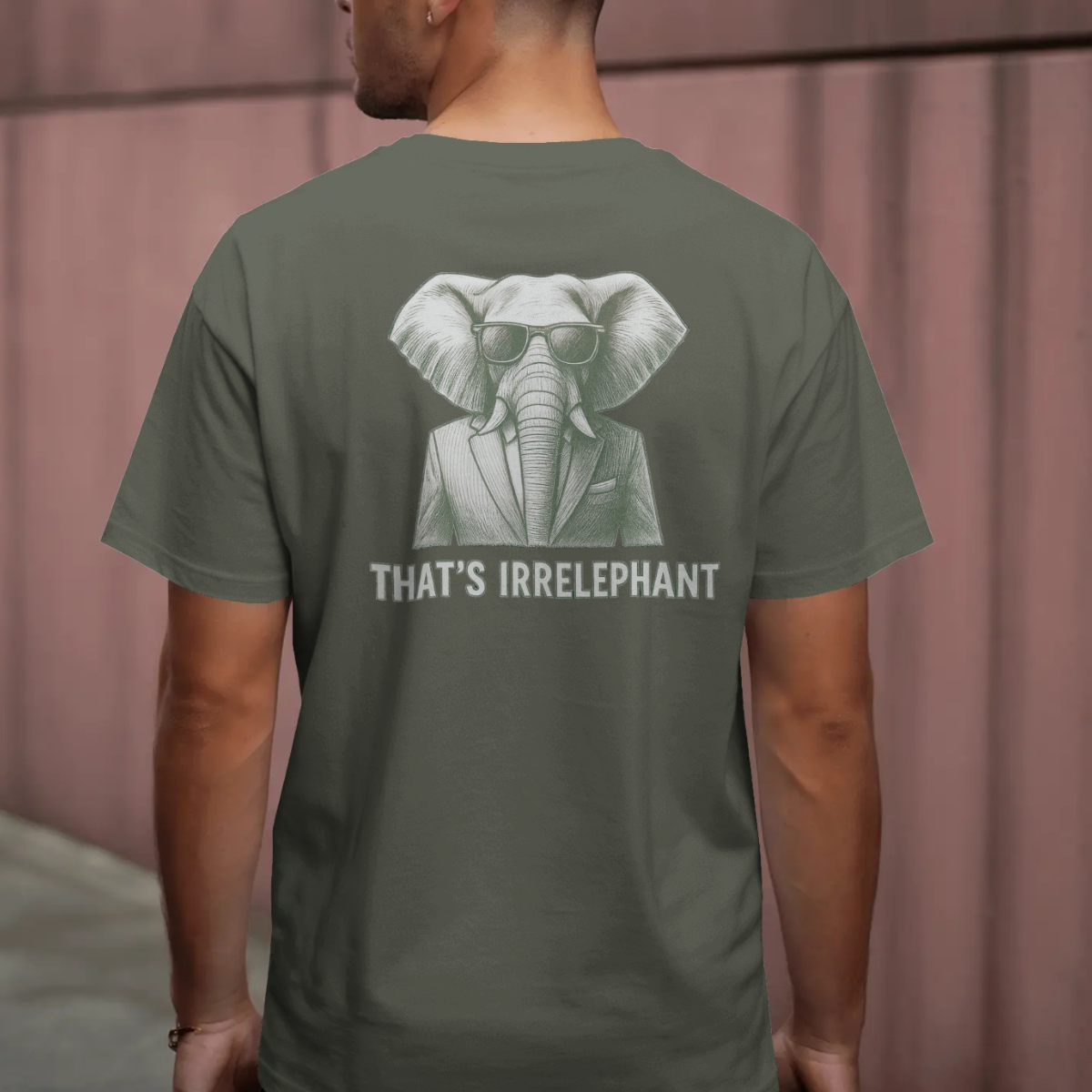 T-shirt heren - That's irrelephant