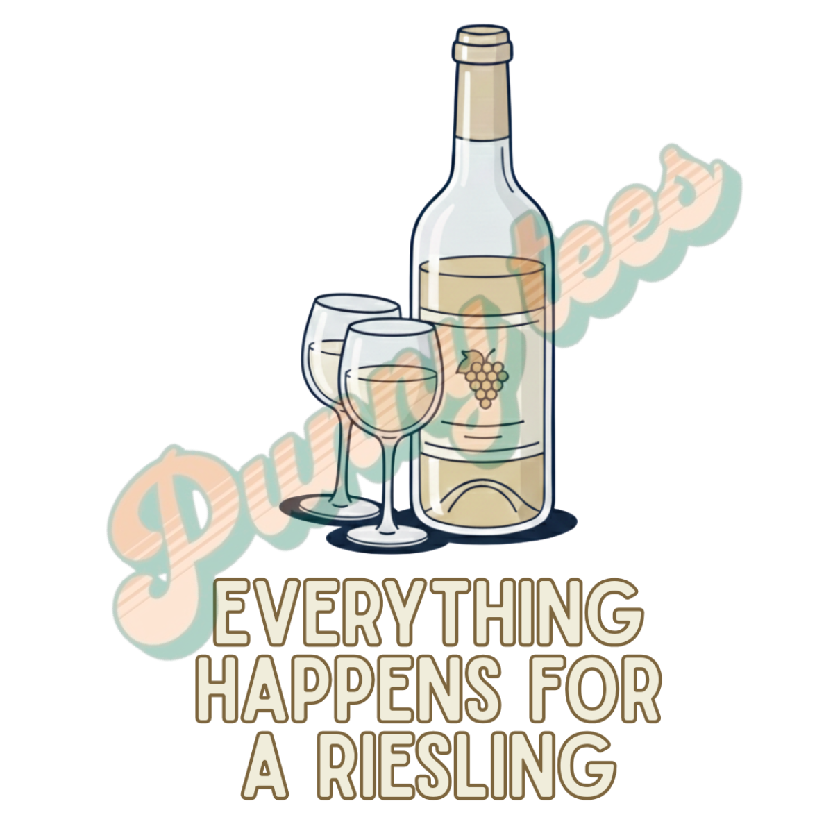 Sweater heren - Everything happens for a Riesling