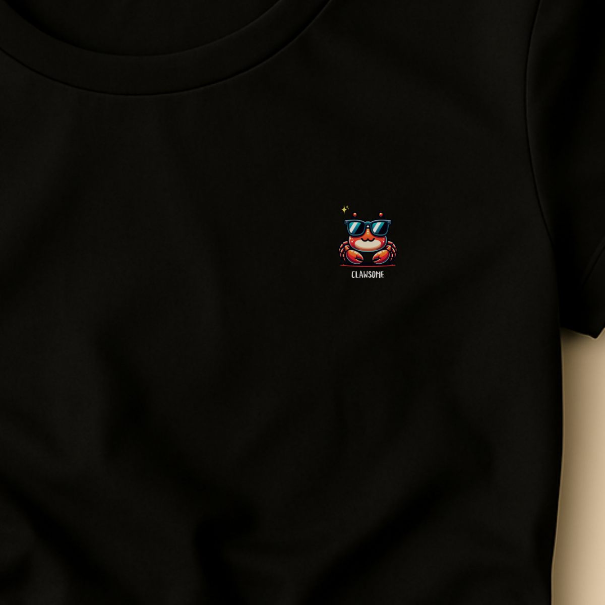 T-shirt dames ronde hals - Clawsome cute