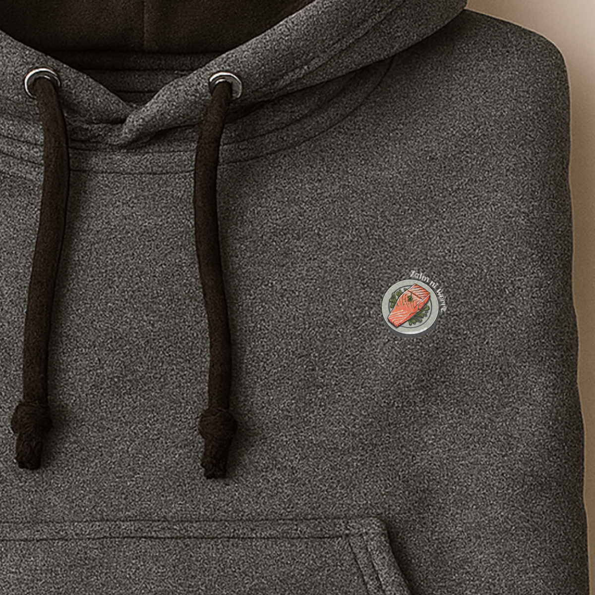 Hoodie unisex - Zalm ni worre
