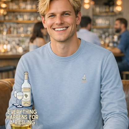 Sweater heren - Everything happens for a Riesling