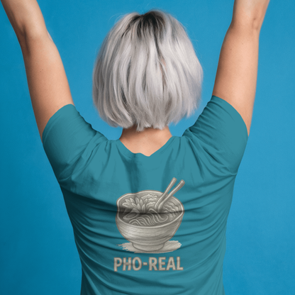T-shirt dames ronde hals - Pho Real