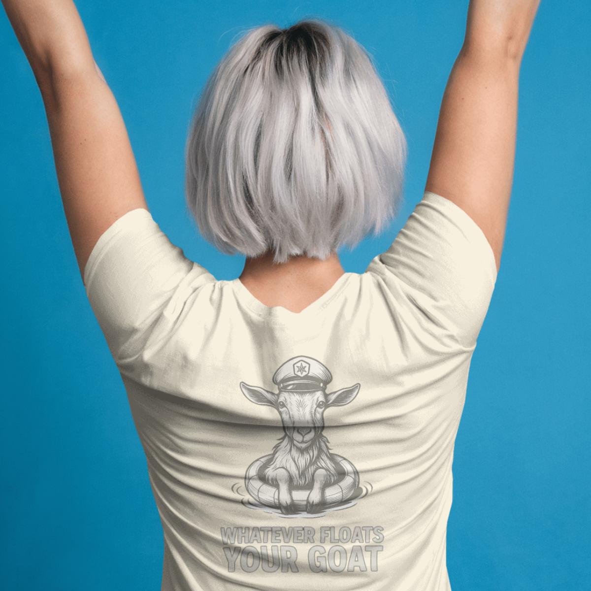 T-shirt dames ronde hals - Whatever floats your goat