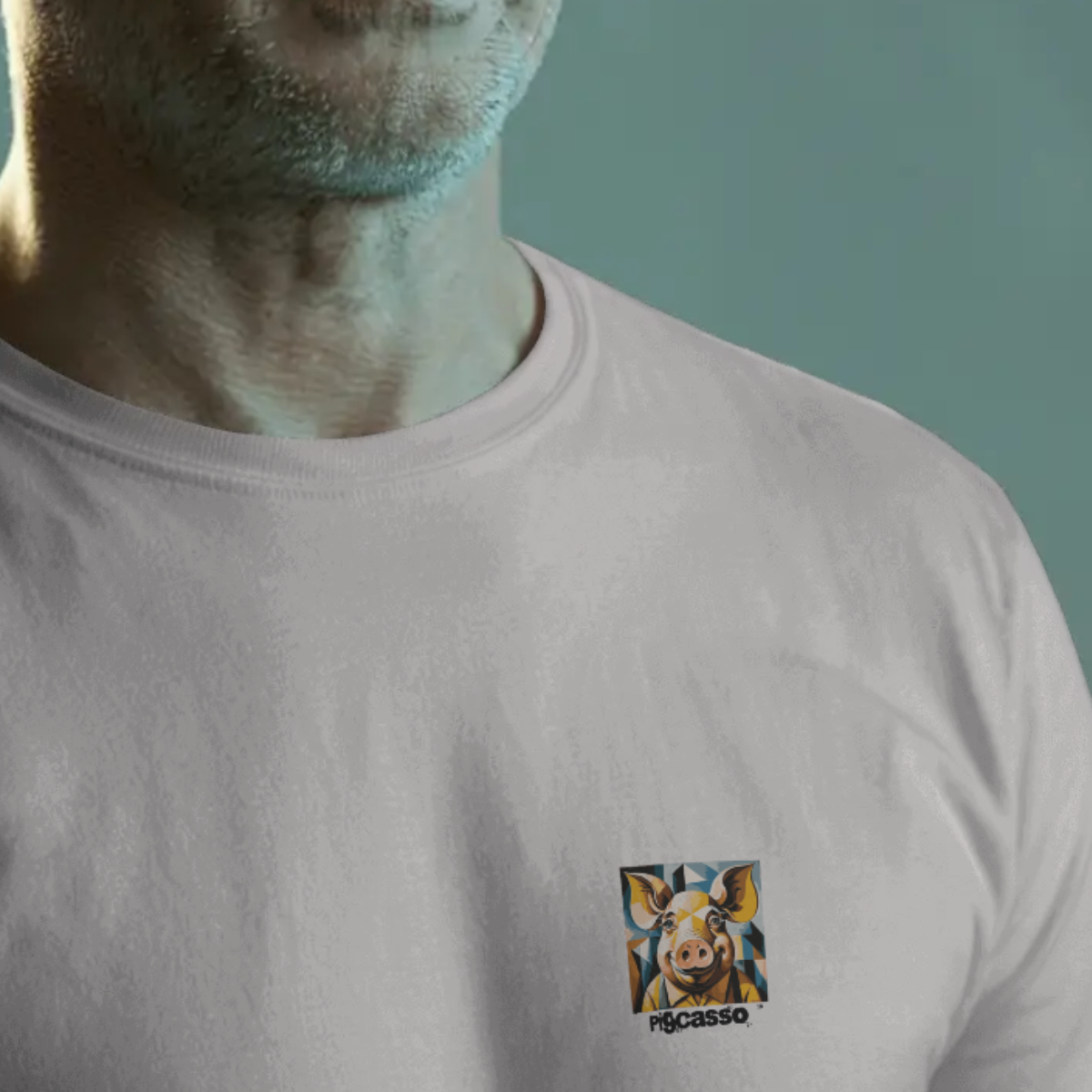 T-shirt heren - Pigcasso