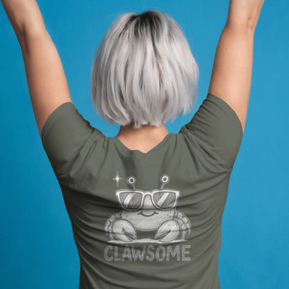 T-shirt dames ronde hals - Clawsome cute