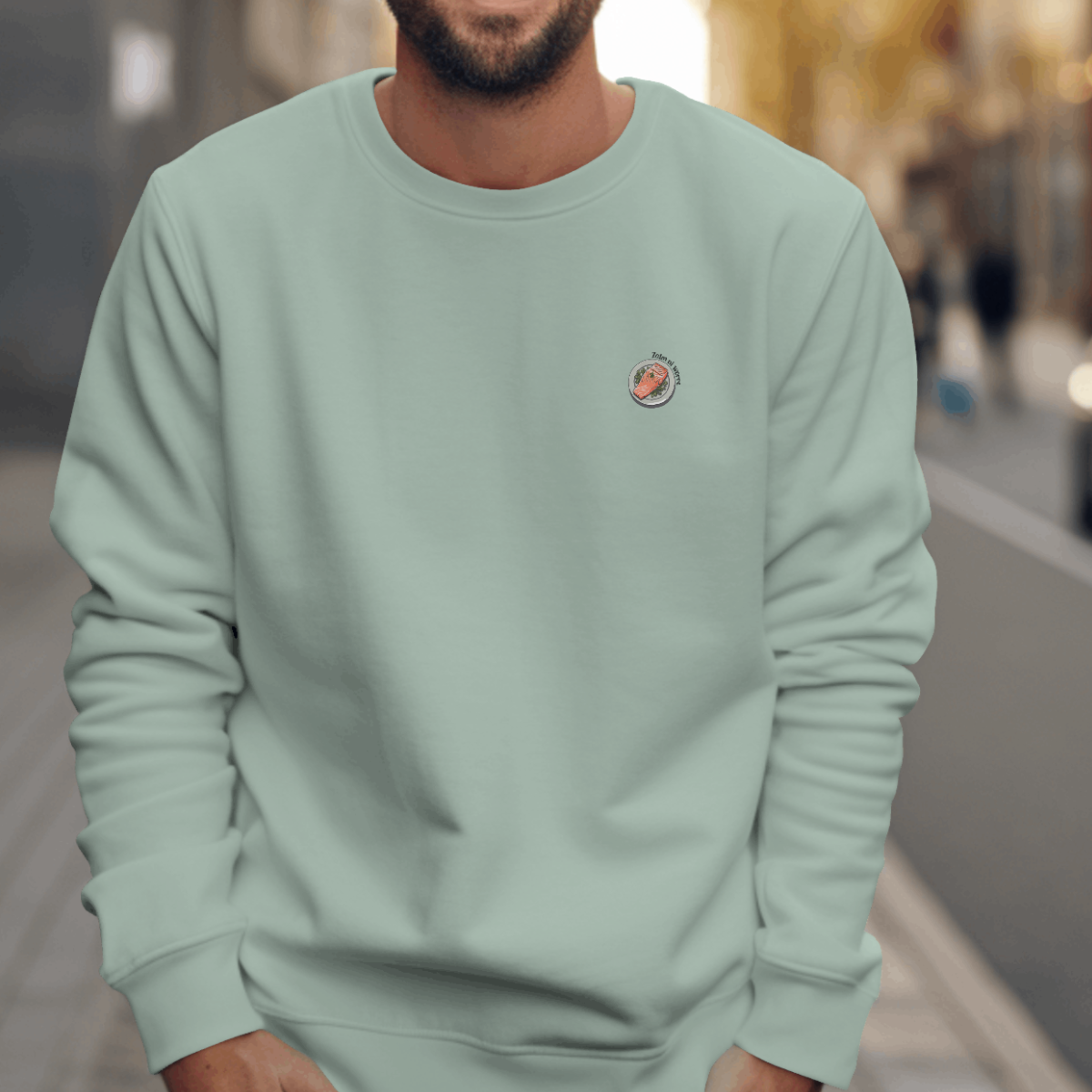 Sweater heren - Zalm ni worre