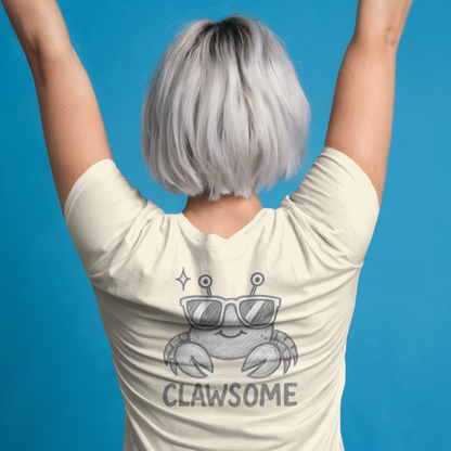 T-shirt dames ronde hals - Clawsome cute