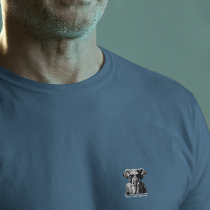 T-shirt heren ronde hals met print / Irrelephant