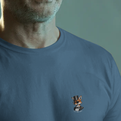 T-shirt heren ronde hals met print / For fox sake