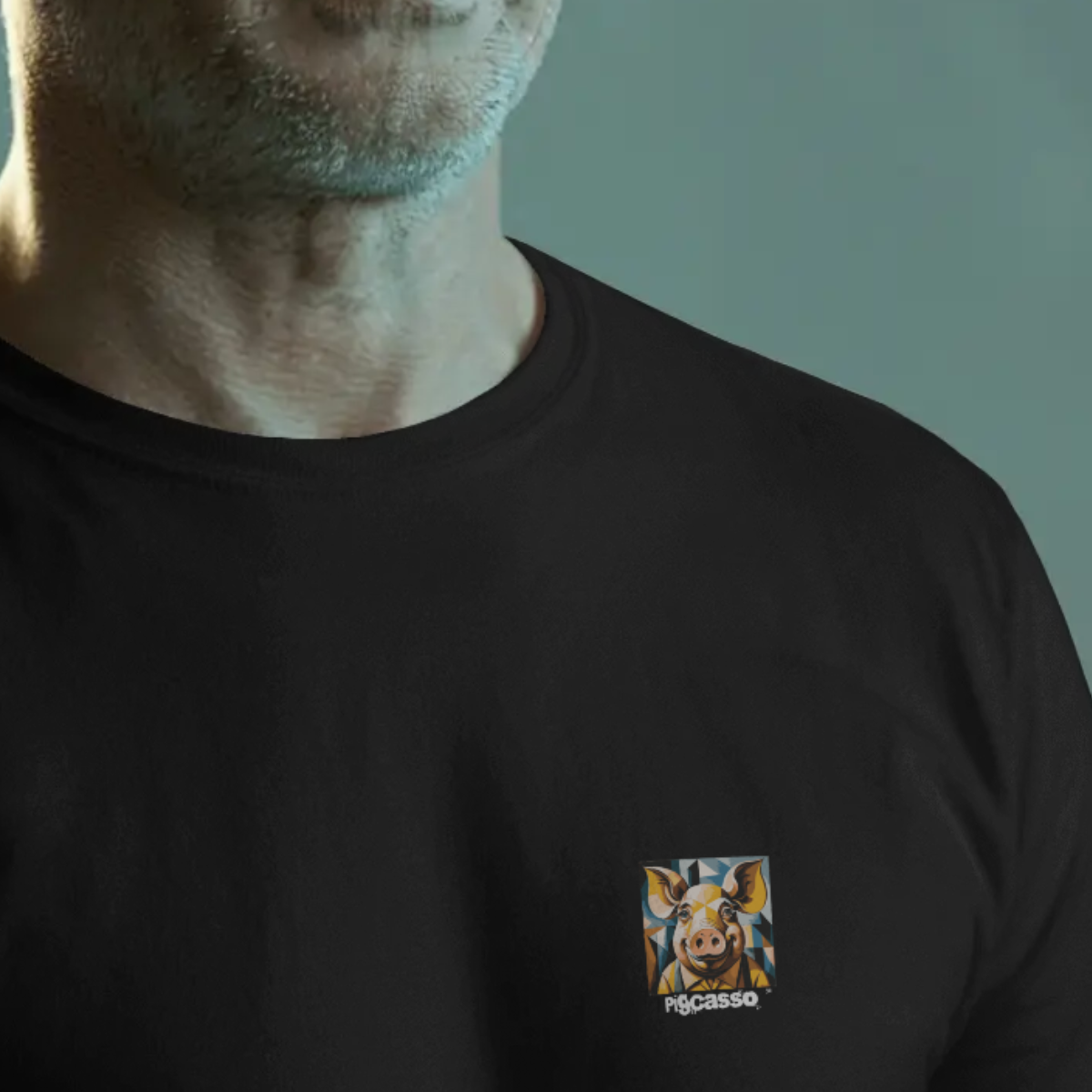 T-shirt heren - Pigcasso