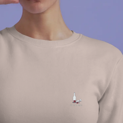 Sweater dames met print / Sip happens