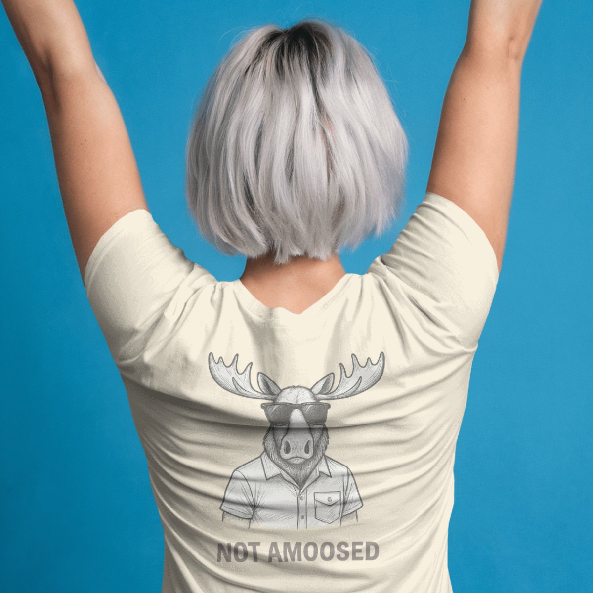 T-shirt dames ronde hals - Not amoosed