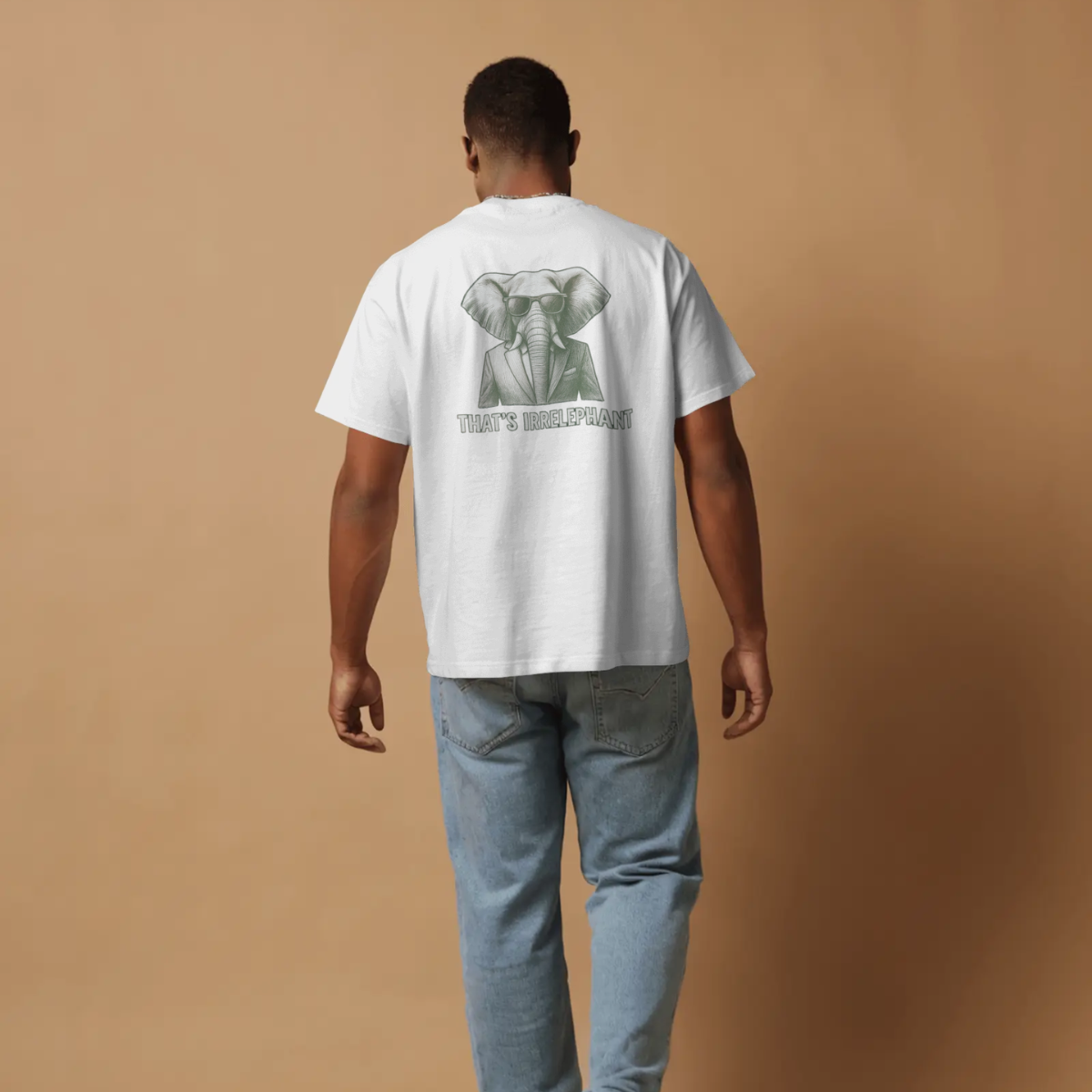 T-shirt heren - That's irrelephant