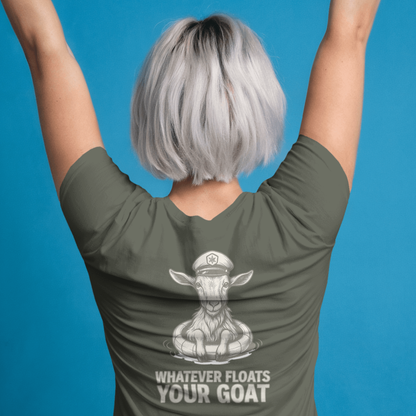 T-shirt dames ronde hals - Whatever floats your goat