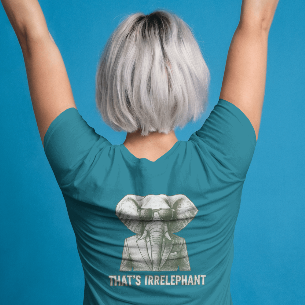 T-shirt dames ronde hals- That's irrelephant