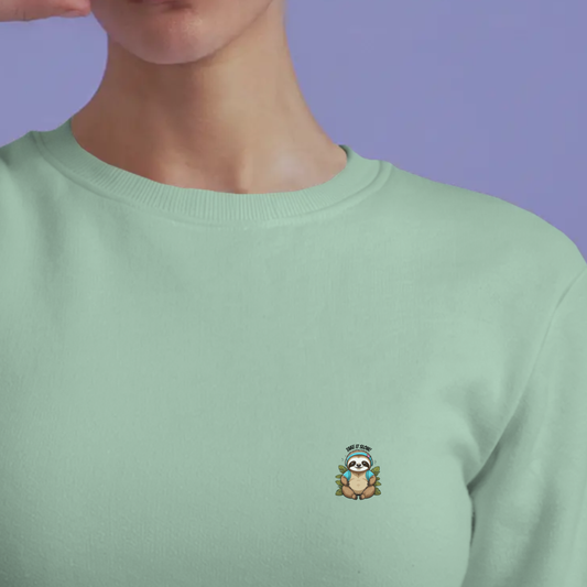 Sweater dames met print / Take it slow