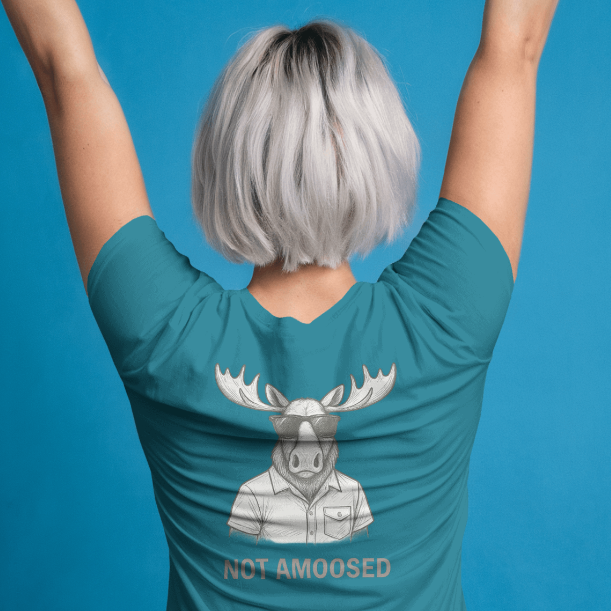 T-shirt dames ronde hals - Not amoosed