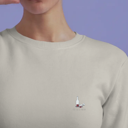 Sweater dames met print / Sip happens