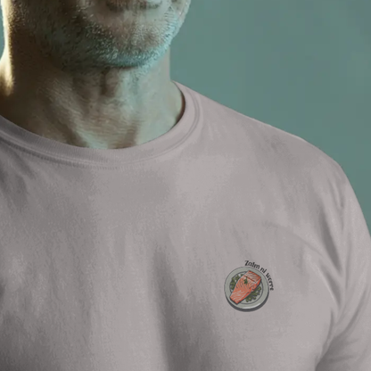 T-shirt heren - Zalm ni worre