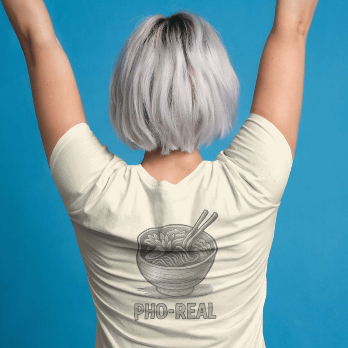 T-shirt dames ronde hals - Pho Real