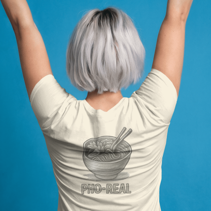 T-shirt dames ronde hals - Pho Real