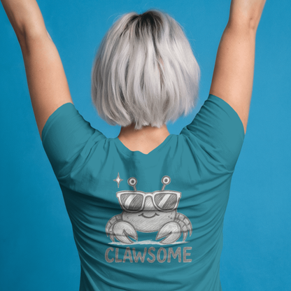 T-shirt dames ronde hals - Clawsome cute